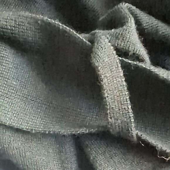 COS Minimalist A-Line Black 💯 Merino-Wool Knit Dress M Long Sleeves - Picture 8 of 15